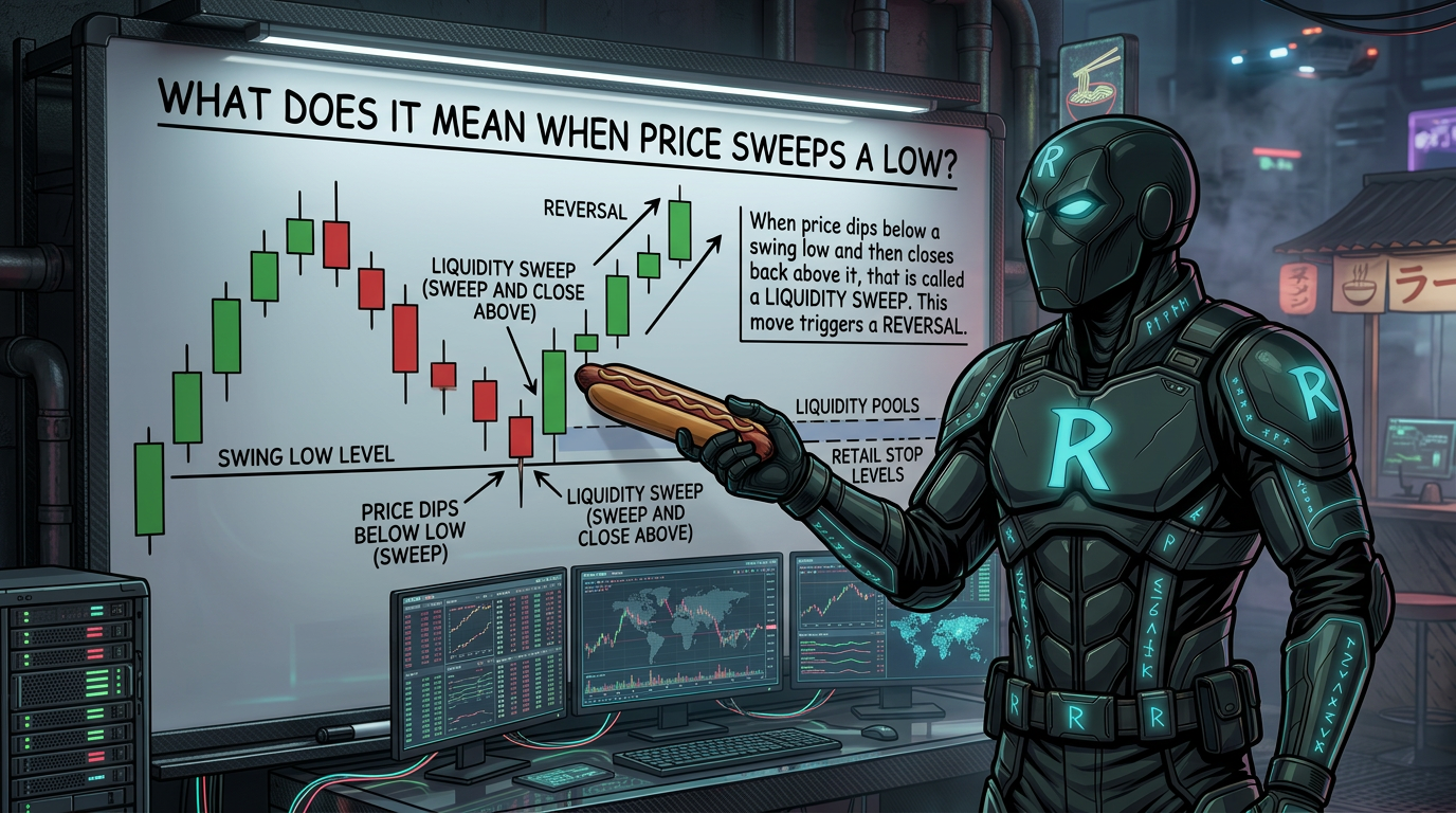 What Does It Mean When Price Sweeps a Low? featured image