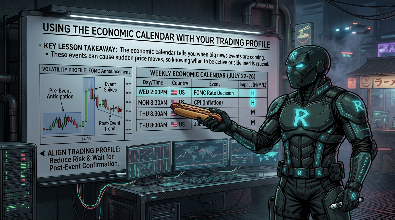 How to Use the Economic Calendar With Your Weekly Trading Profile featured image