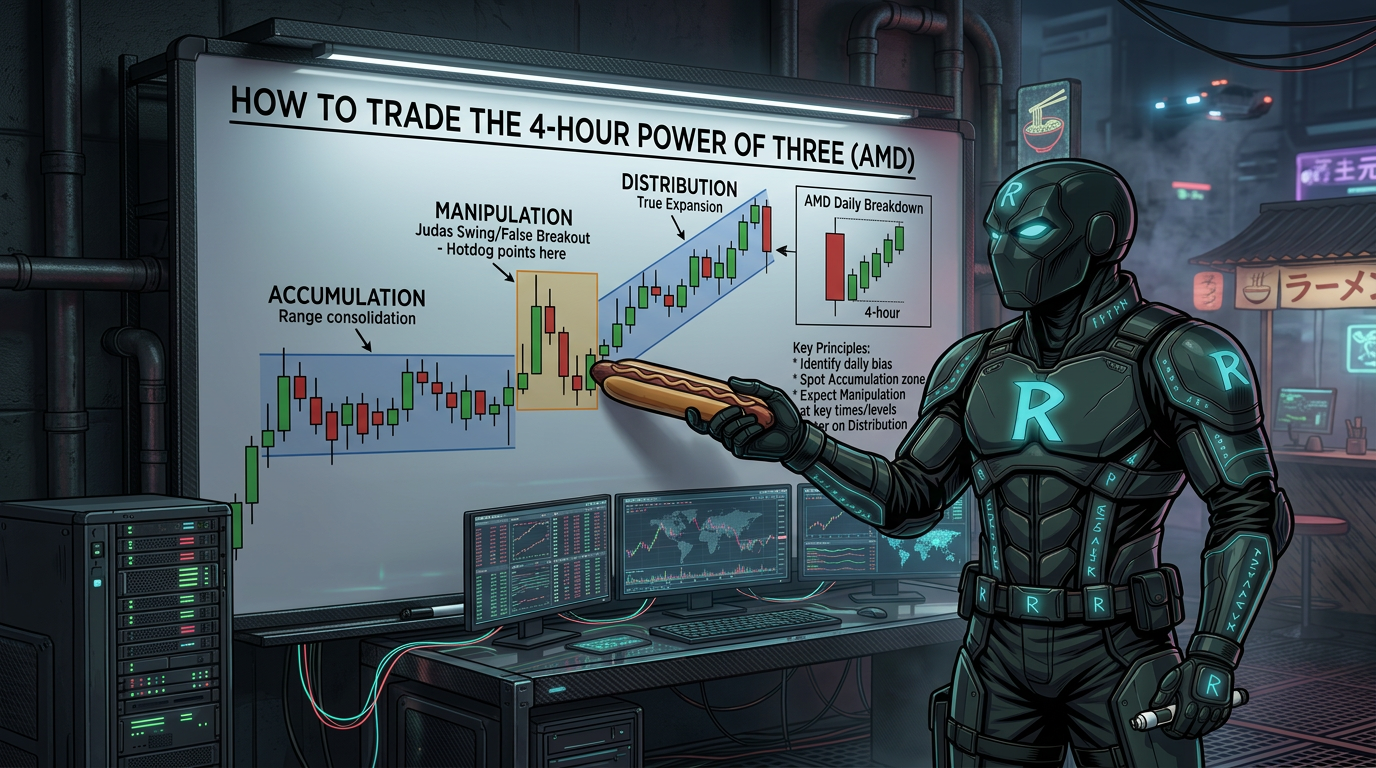 How to Trade the 4-Hour Power of Three (AMD) featured image
