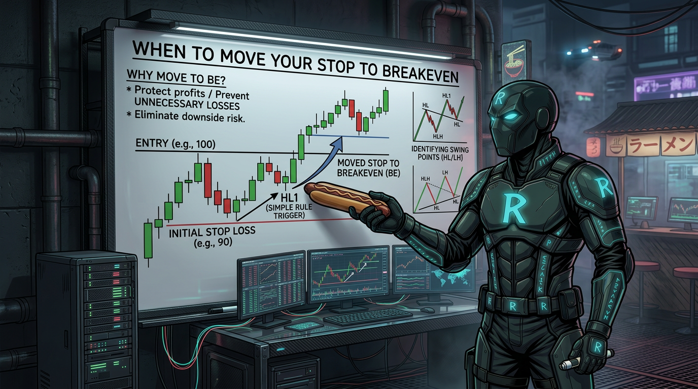 When to Move Your Stop to Breakeven featured image