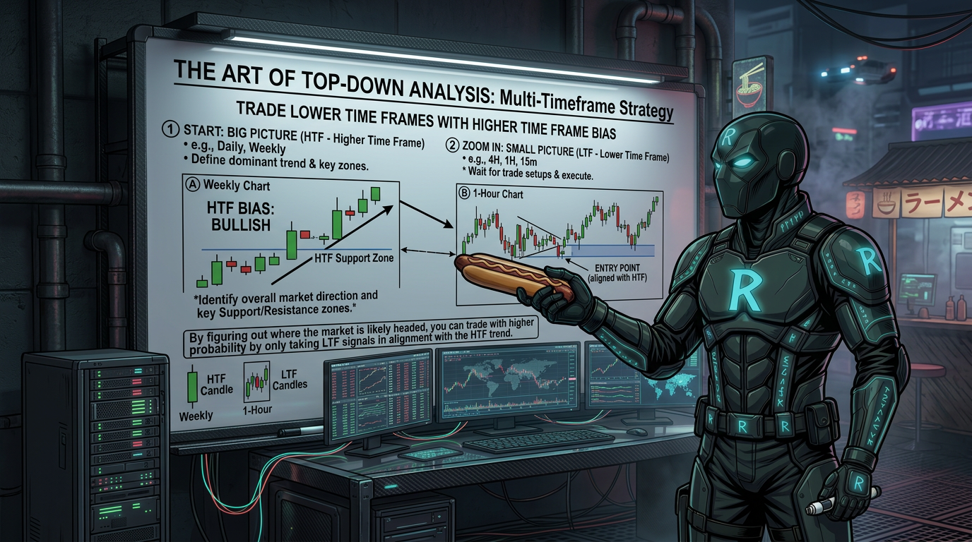 Top-Down Analysis: How to Trade Lower Time Frames With a Higher Time Frame Bias featured image